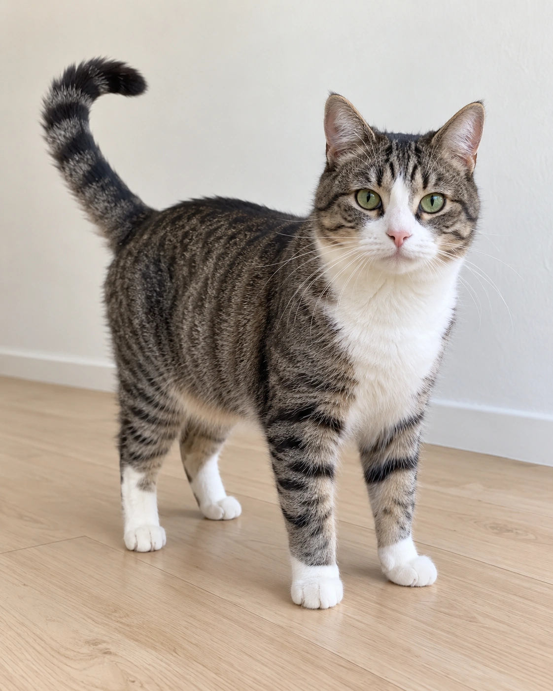 Input example: a single cat with its full body visible